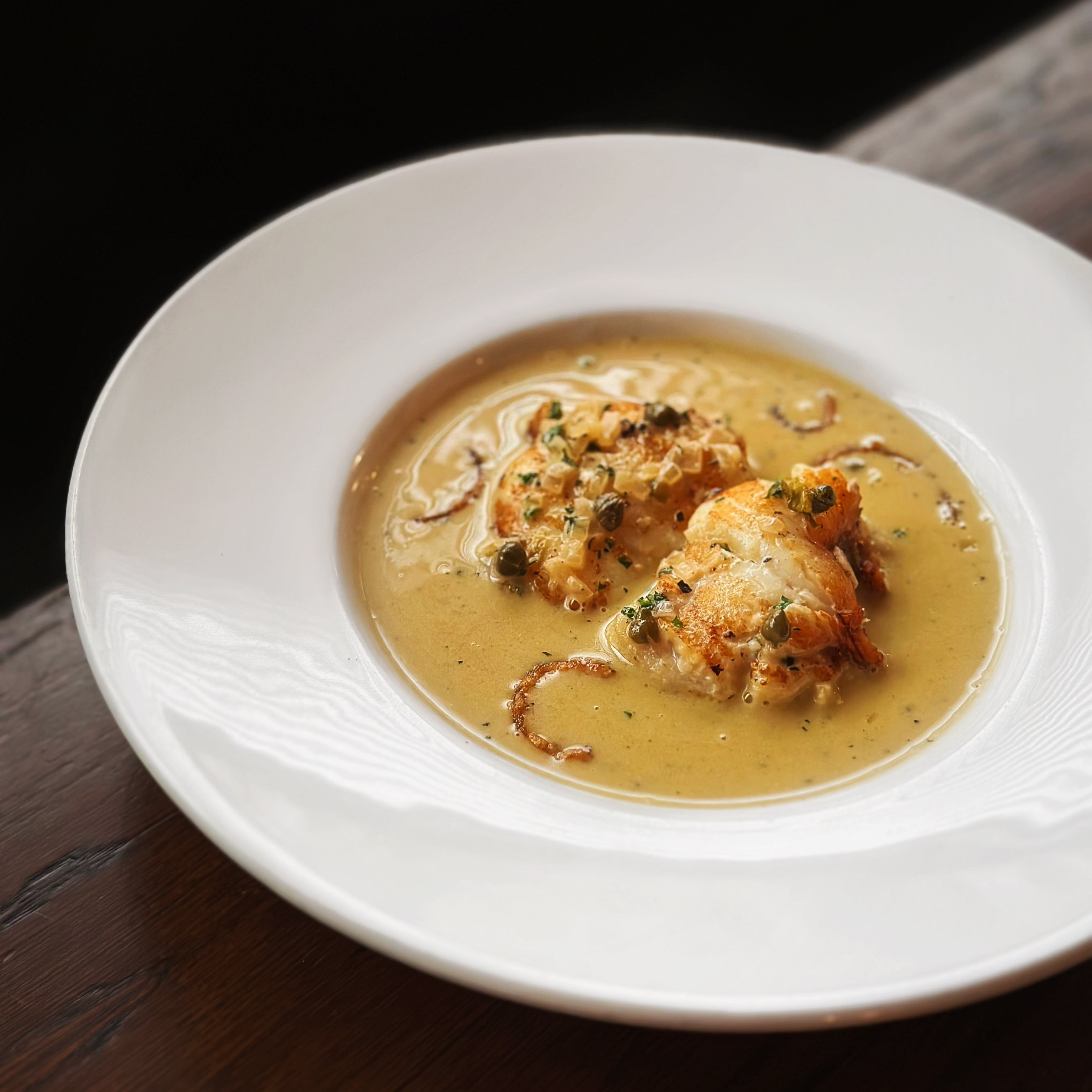 Monkfish fillet au beurre blanc