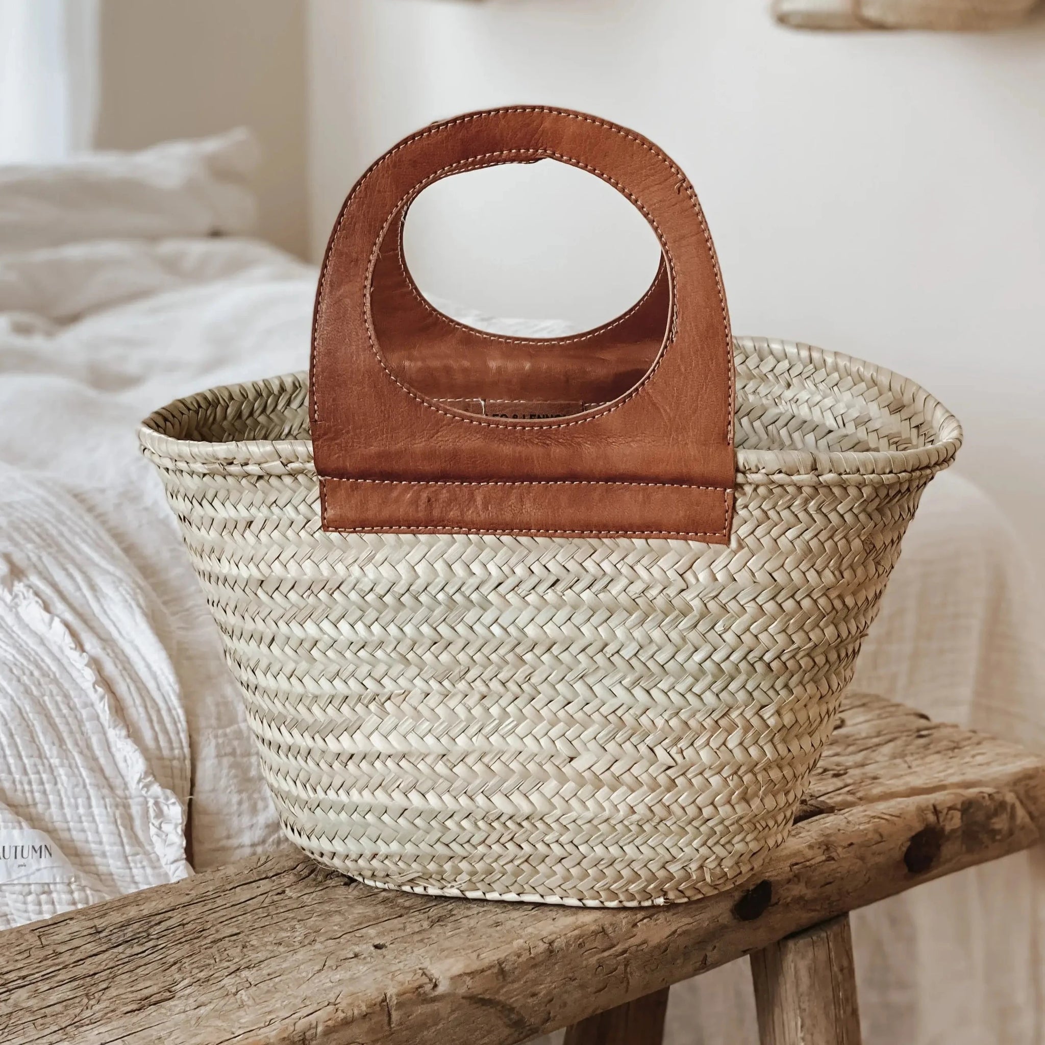 Brown basket bag best sale